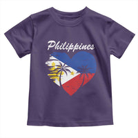 Filipino Pride Toddler T Shirt Pinoy Vintage Philippines Flag Heart - Wonder Print Shop