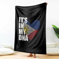 Filipino Pride Throw Blanket Its In My DNA Patriotic Philippines Flag - Wonder Print Shop