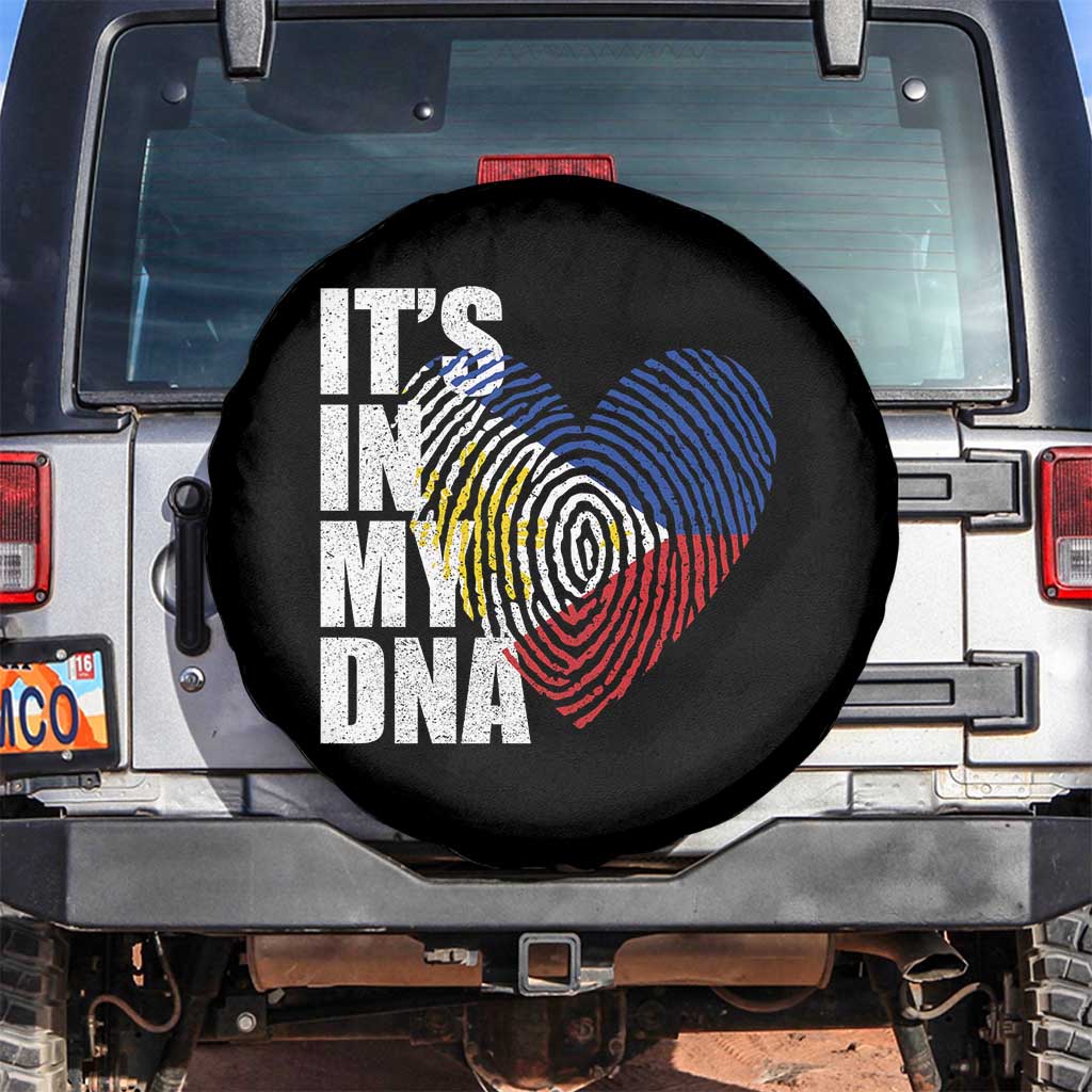 Filipino Pride Spare Tire Cover Its In My DNA Patriotic Philippines Flag - Wonder Print Shop
