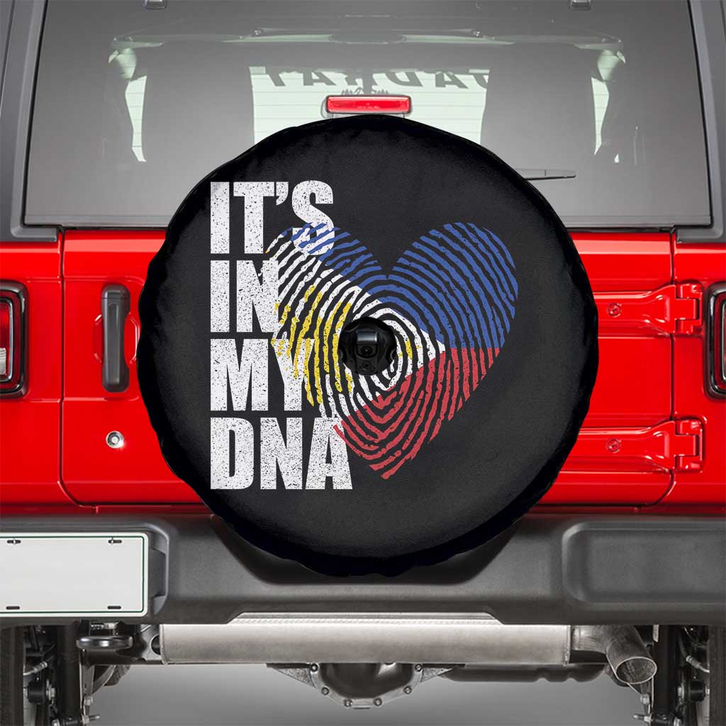 Filipino Pride Spare Tire Cover Its In My DNA Patriotic Philippines Flag - Wonder Print Shop