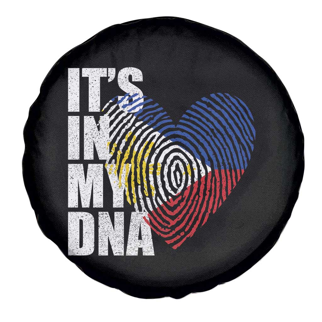 Filipino Pride Spare Tire Cover Its In My DNA Patriotic Philippines Flag - Wonder Print Shop