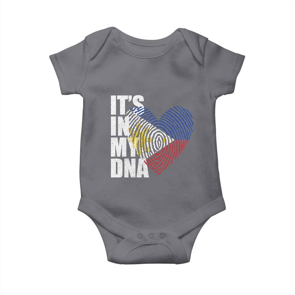 Filipino Pride Baby Onesie Its In My DNA Patriotic Philippines Flag - Wonder Print Shop