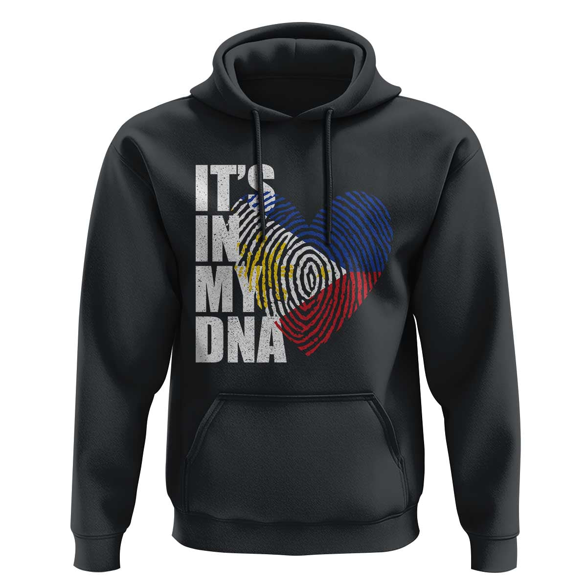 Filipino Pride Hoodie Its In My DNA Patriotic Philippines Flag - Wonder Print Shop