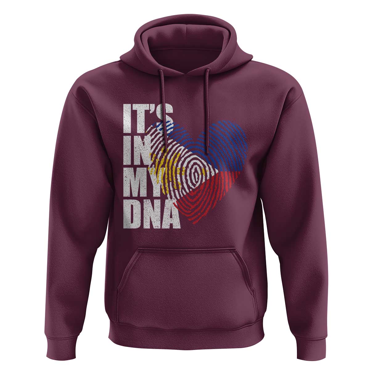 Filipino Pride Hoodie Its In My DNA Patriotic Philippines Flag - Wonder Print Shop