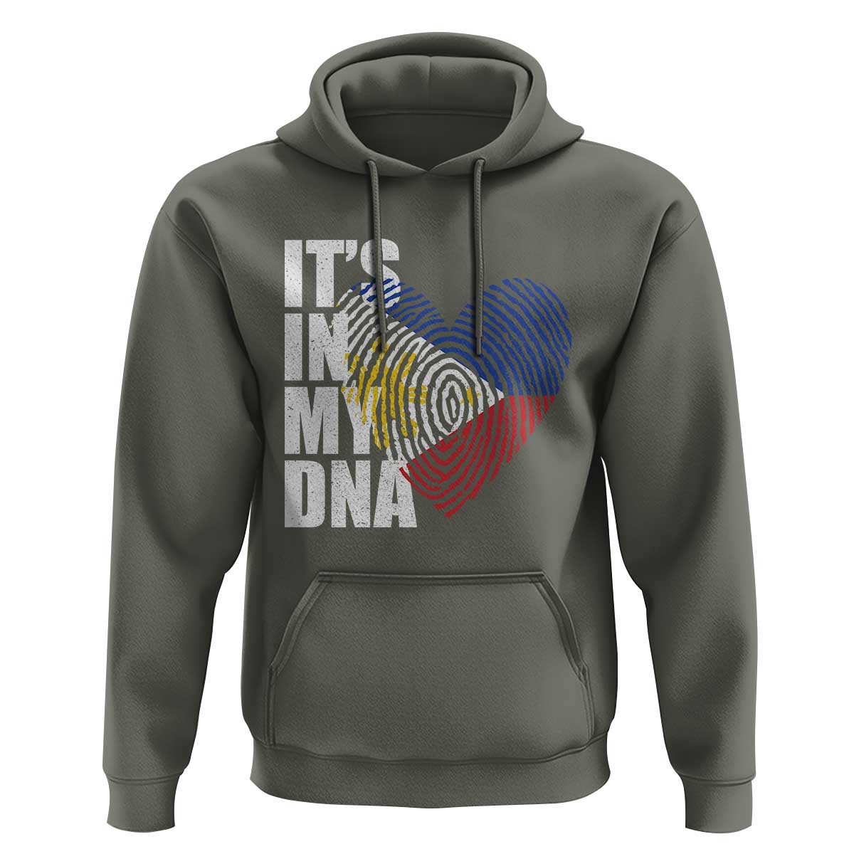 Filipino Pride Hoodie Its In My DNA Patriotic Philippines Flag - Wonder Print Shop