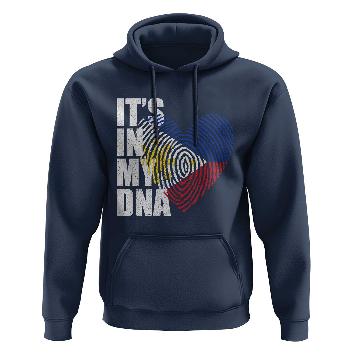 Filipino Pride Hoodie Its In My DNA Patriotic Philippines Flag - Wonder Print Shop