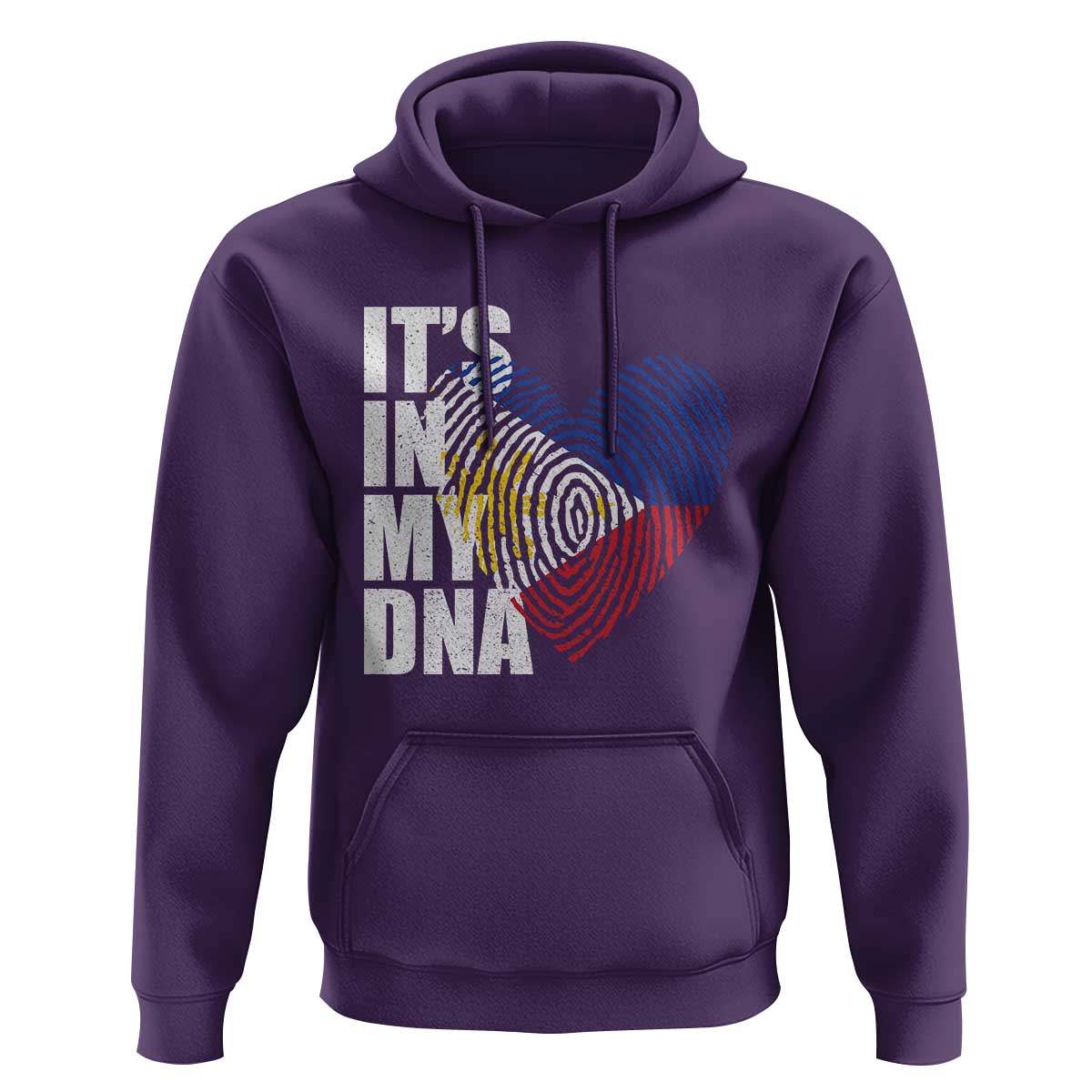 Filipino Pride Hoodie Its In My DNA Patriotic Philippines Flag - Wonder Print Shop