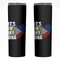 Filipino Pride Skinny Tumbler Its In My DNA Patriotic Philippines Flag - Wonder Print Shop