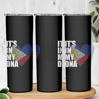 Filipino Pride Skinny Tumbler Its In My DNA Patriotic Philippines Flag - Wonder Print Shop