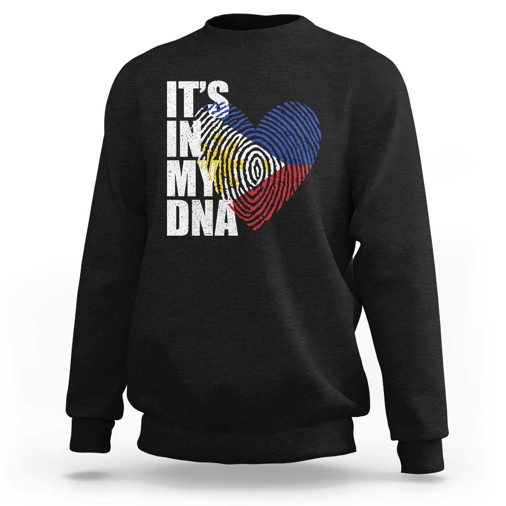 Filipino Pride Sweatshirt Its In My DNA Patriotic Philippines Flag - Wonder Print Shop