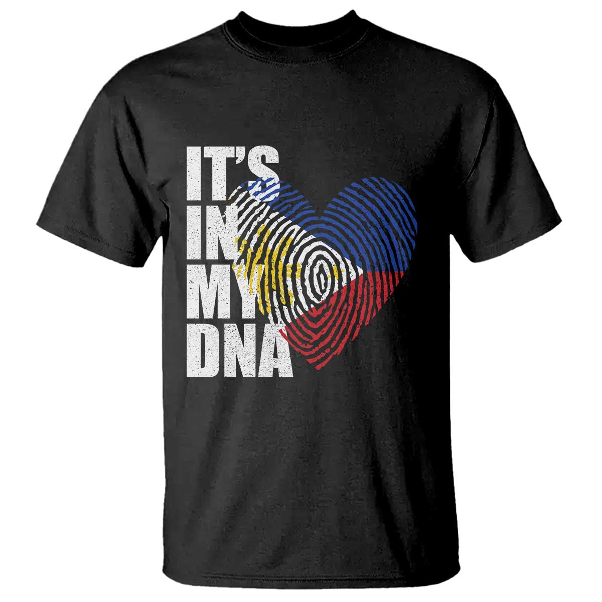Filipino Pride T Shirt Its In My DNA Patriotic Philippines Flag - Wonder Print Shop