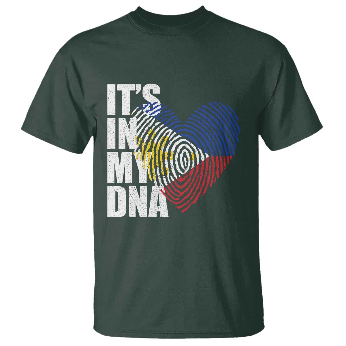 Filipino Pride T Shirt Its In My DNA Patriotic Philippines Flag - Wonder Print Shop