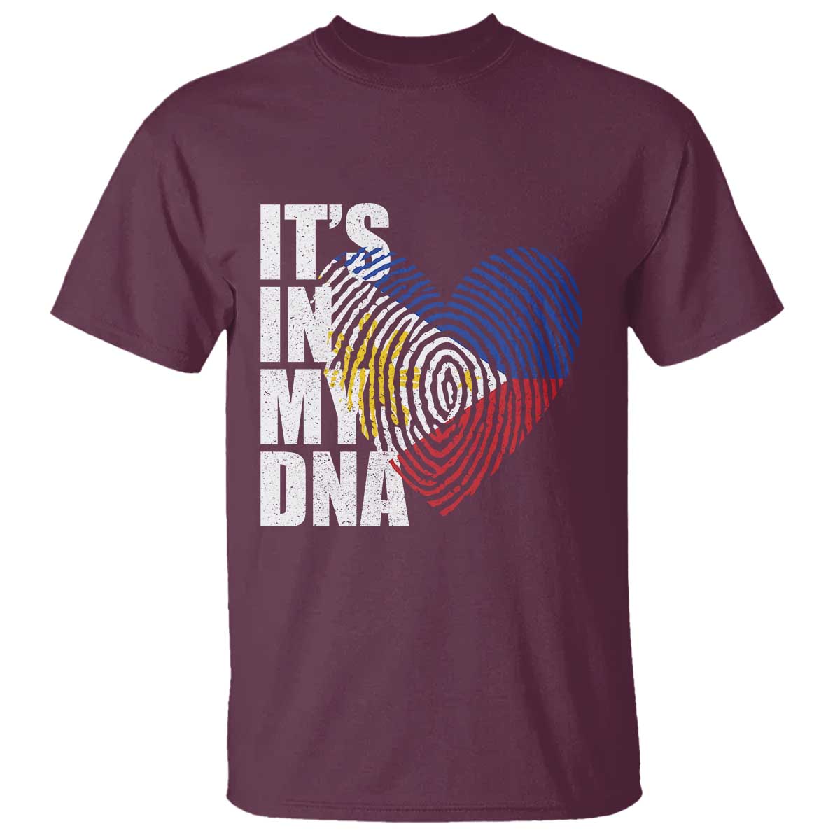 Filipino Pride T Shirt Its In My DNA Patriotic Philippines Flag - Wonder Print Shop