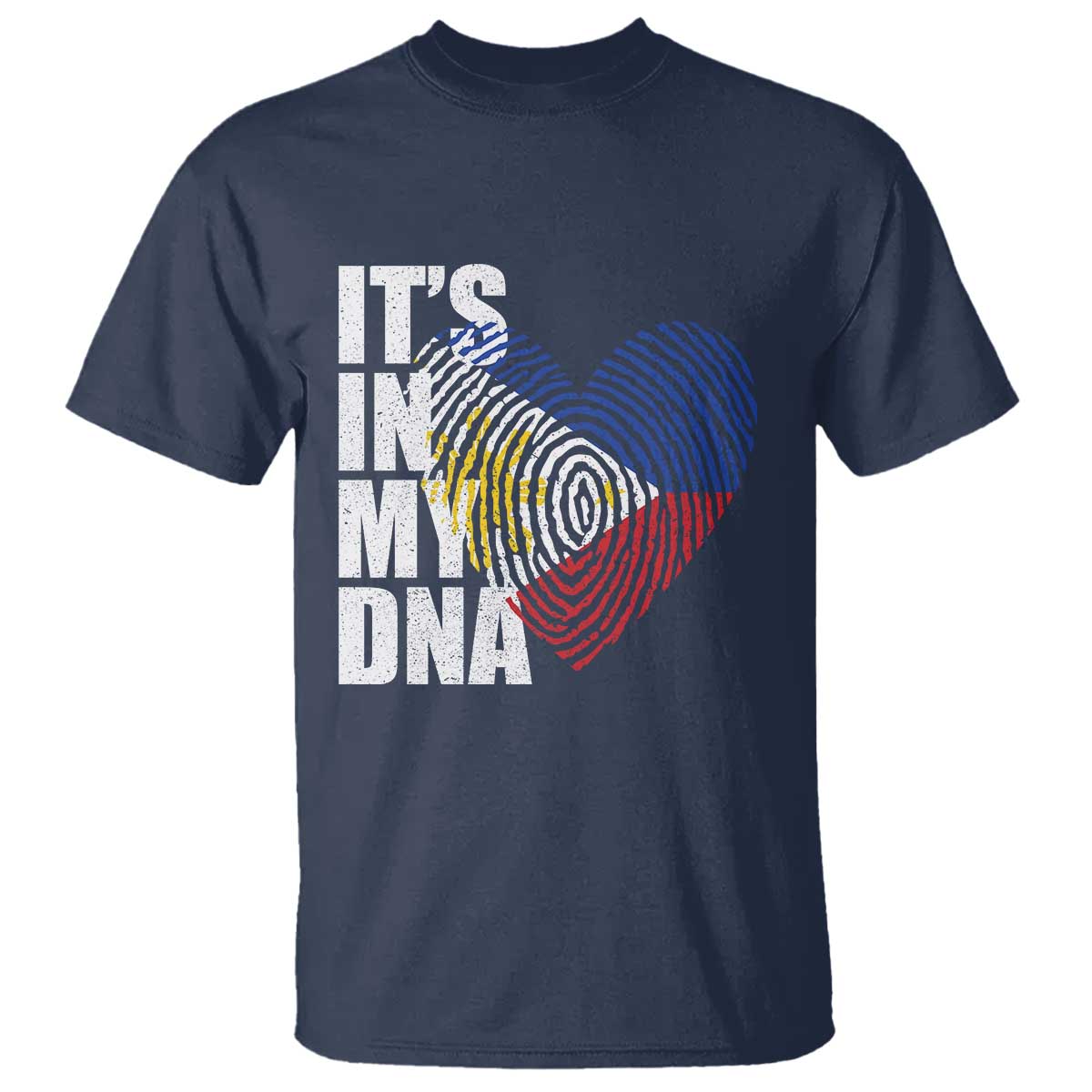 Filipino Pride T Shirt Its In My DNA Patriotic Philippines Flag - Wonder Print Shop