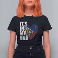 Filipino Pride T Shirt For Women Its In My DNA Patriotic Philippines Flag - Wonder Print Shop
