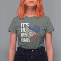 Filipino Pride T Shirt For Women Its In My DNA Patriotic Philippines Flag - Wonder Print Shop