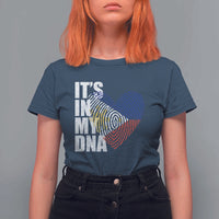 Filipino Pride T Shirt For Women Its In My DNA Patriotic Philippines Flag - Wonder Print Shop