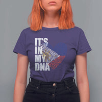 Filipino Pride T Shirt For Women Its In My DNA Patriotic Philippines Flag - Wonder Print Shop