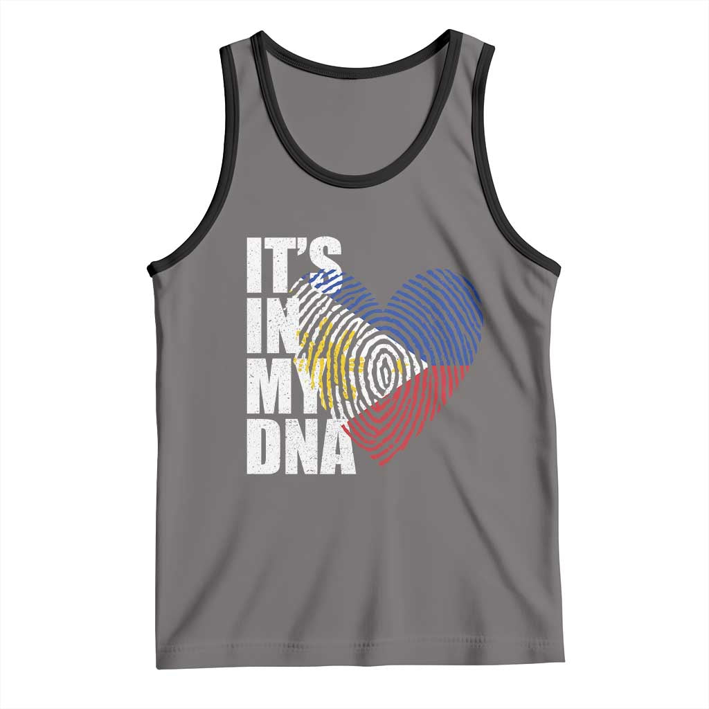 Filipino Pride Tank Top Its In My DNA Patriotic Philippines Flag - Wonder Print Shop