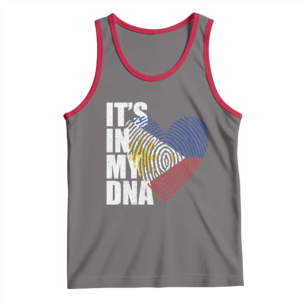 Filipino Pride Tank Top Its In My DNA Patriotic Philippines Flag - Wonder Print Shop