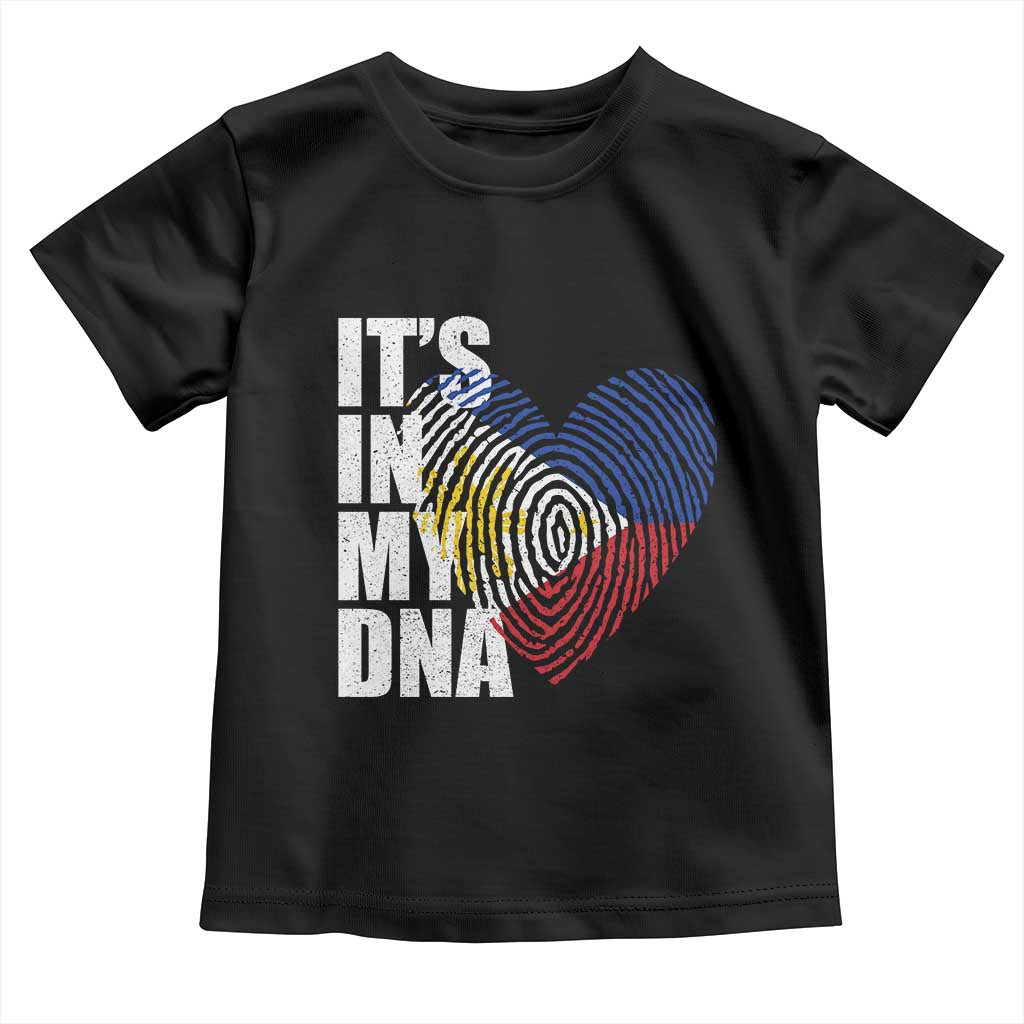 Filipino Pride Toddler T Shirt Its In My DNA Patriotic Philippines Flag - Wonder Print Shop