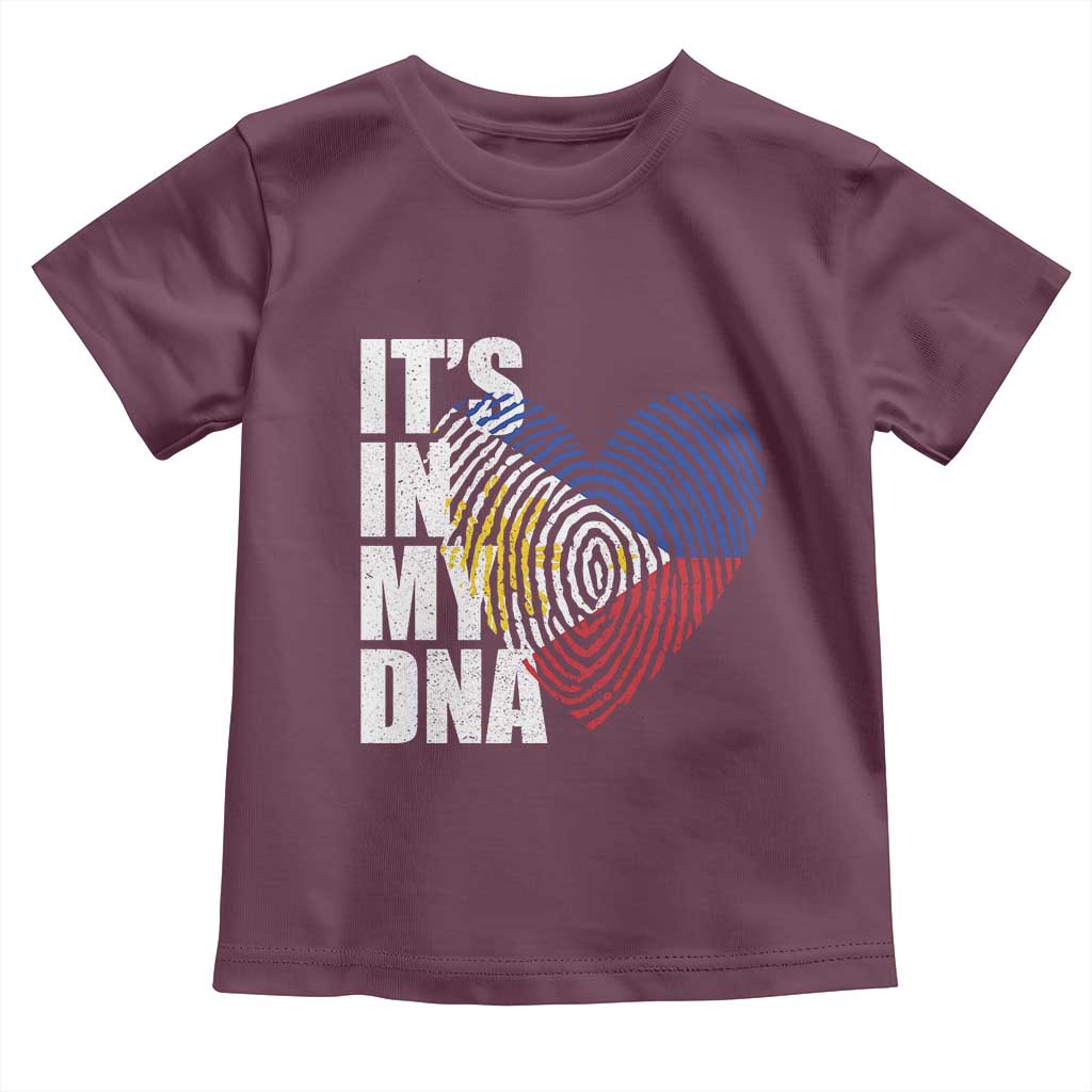 Filipino Pride Toddler T Shirt Its In My DNA Patriotic Philippines Flag - Wonder Print Shop