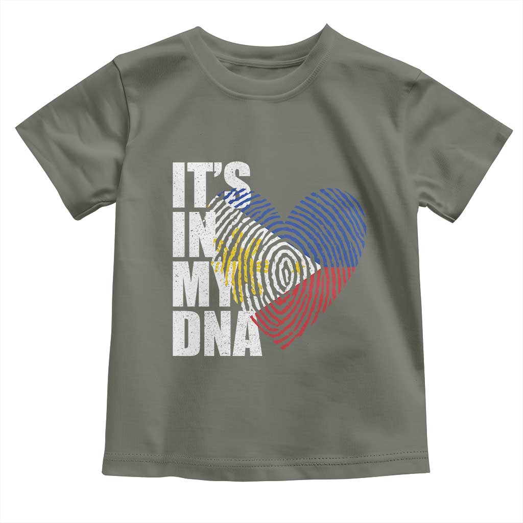 Filipino Pride Toddler T Shirt Its In My DNA Patriotic Philippines Flag - Wonder Print Shop