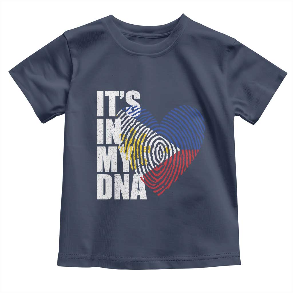 Filipino Pride Toddler T Shirt Its In My DNA Patriotic Philippines Flag - Wonder Print Shop