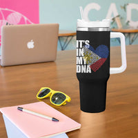 Filipino Pride Tumbler With Handle Its In My DNA Patriotic Philippines Flag - Wonder Print Shop