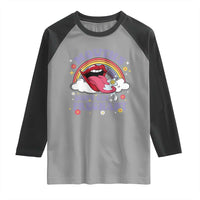 Mouths Dont Get Pregnant Raglan Shirt Funny Dirty Adult Humor - Wonder Print Shop