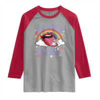 Mouths Dont Get Pregnant Raglan Shirt Funny Dirty Adult Humor - Wonder Print Shop