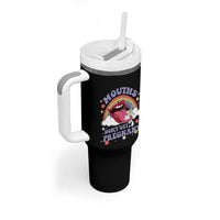 Mouths Dont Get Pregnant Tumbler With Handle Funny Dirty Adult Humor - Wonder Print Shop