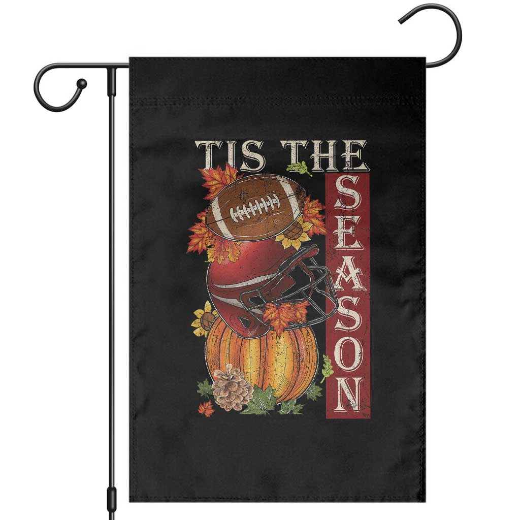 Thanksgiving Tis The Season Garden Flag American Football Pumpkin Fall Season - Wonder Print Shop