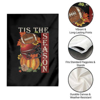 Thanksgiving Tis The Season Garden Flag American Football Pumpkin Fall Season - Wonder Print Shop