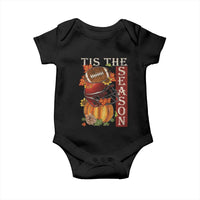Thanksgiving Tis The Season Baby Onesie American Football Pumpkin Fall Season - Wonder Print Shop