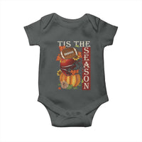 Thanksgiving Tis The Season Baby Onesie American Football Pumpkin Fall Season - Wonder Print Shop