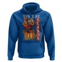 Thanksgiving Tis The Season Hoodie American Football Pumpkin Fall Season - Wonder Print Shop