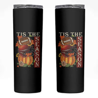 Thanksgiving Tis The Season Skinny Tumbler American Football Pumpkin Fall Season - Wonder Print Shop