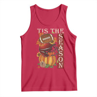 Thanksgiving Tis The Season Tank Top American Football Pumpkin Fall Season - Wonder Print Shop