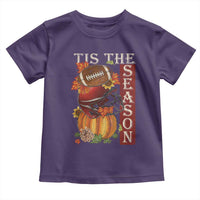 Thanksgiving Tis The Season Toddler T Shirt American Football Pumpkin Fall Season - Wonder Print Shop