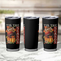 Thanksgiving Tis The Season Tumbler Cup American Football Pumpkin Fall Season - Wonder Print Shop