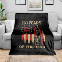 250 Years Of Freedom Throw Blanket 250th America Anniversary Independence Day