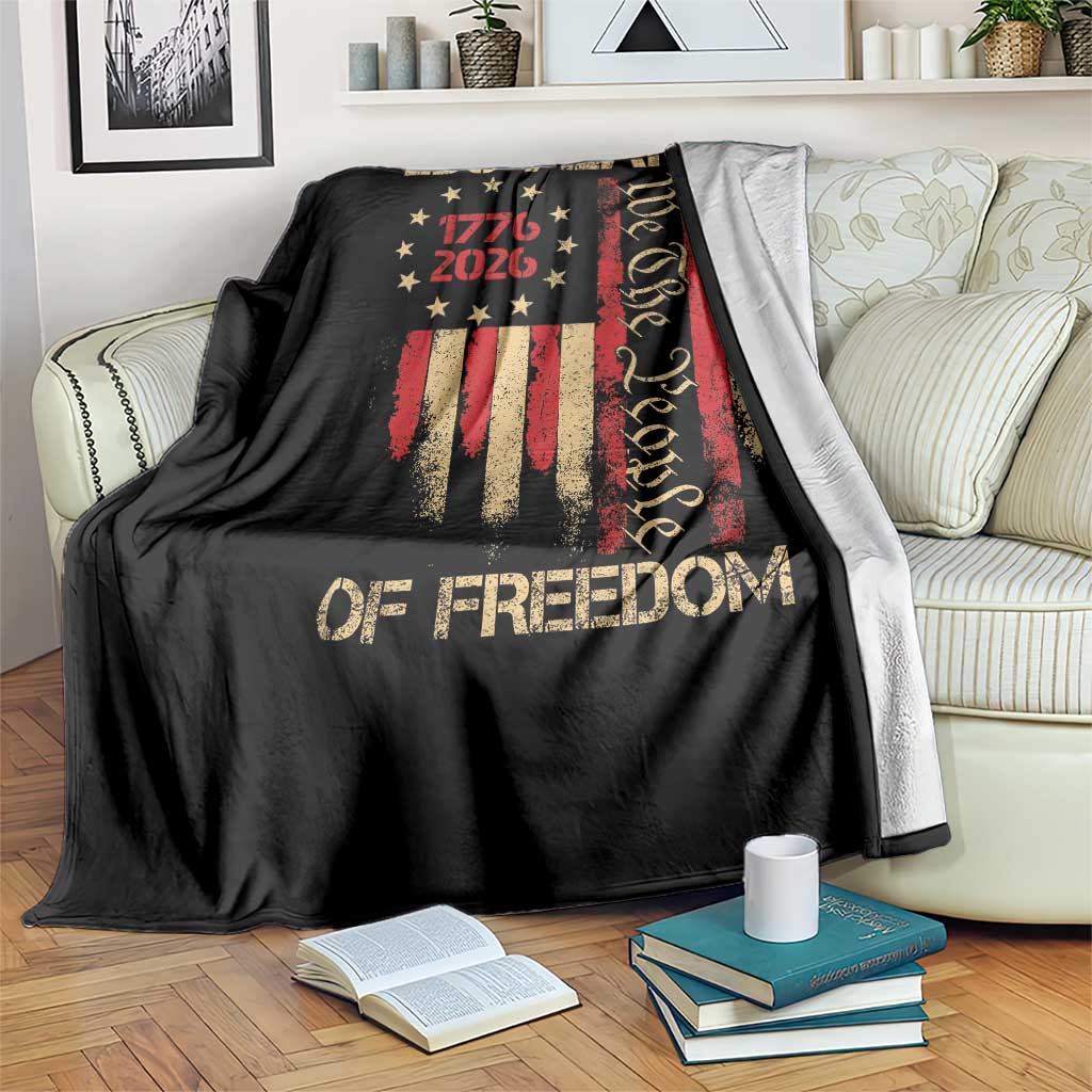250 Years Of Freedom Throw Blanket 250th America Anniversary Independence Day