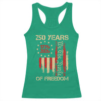 250 Years Of Freedom Racerback Tank Top 250th America Anniversary Independence Day