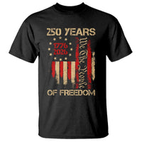 250 Years Of Freedom T Shirt 250th America Anniversary Independence Day