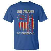 250 Years Of Freedom T Shirt 250th America Anniversary Independence Day
