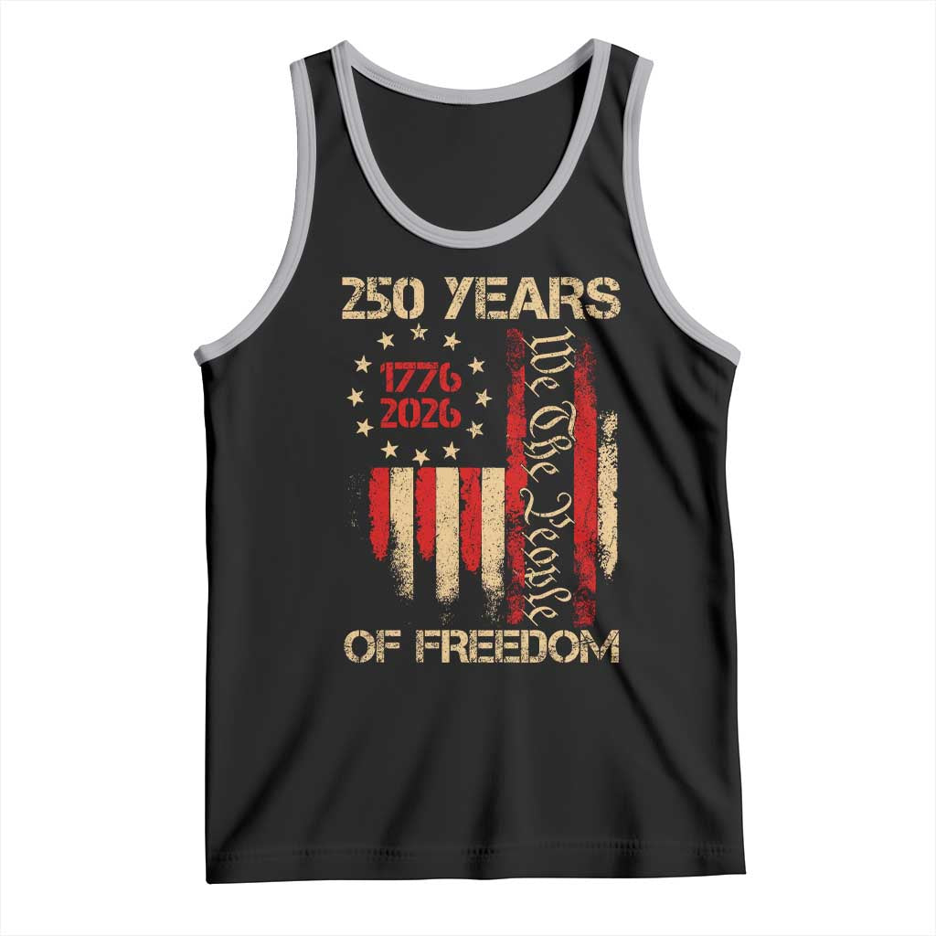 250 Years Of Freedom Tank Top 250th America Anniversary Independence Day