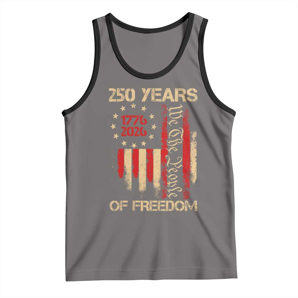 250 Years Of Freedom Tank Top 250th America Anniversary Independence Day
