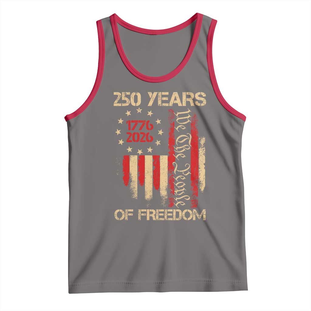 250 Years Of Freedom Tank Top 250th America Anniversary Independence Day