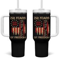 250 Years Of Freedom Tumbler With Handle 250th America Anniversary Independence Day